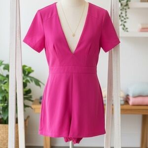 The Impeccable Pig Fuchsia Romper
